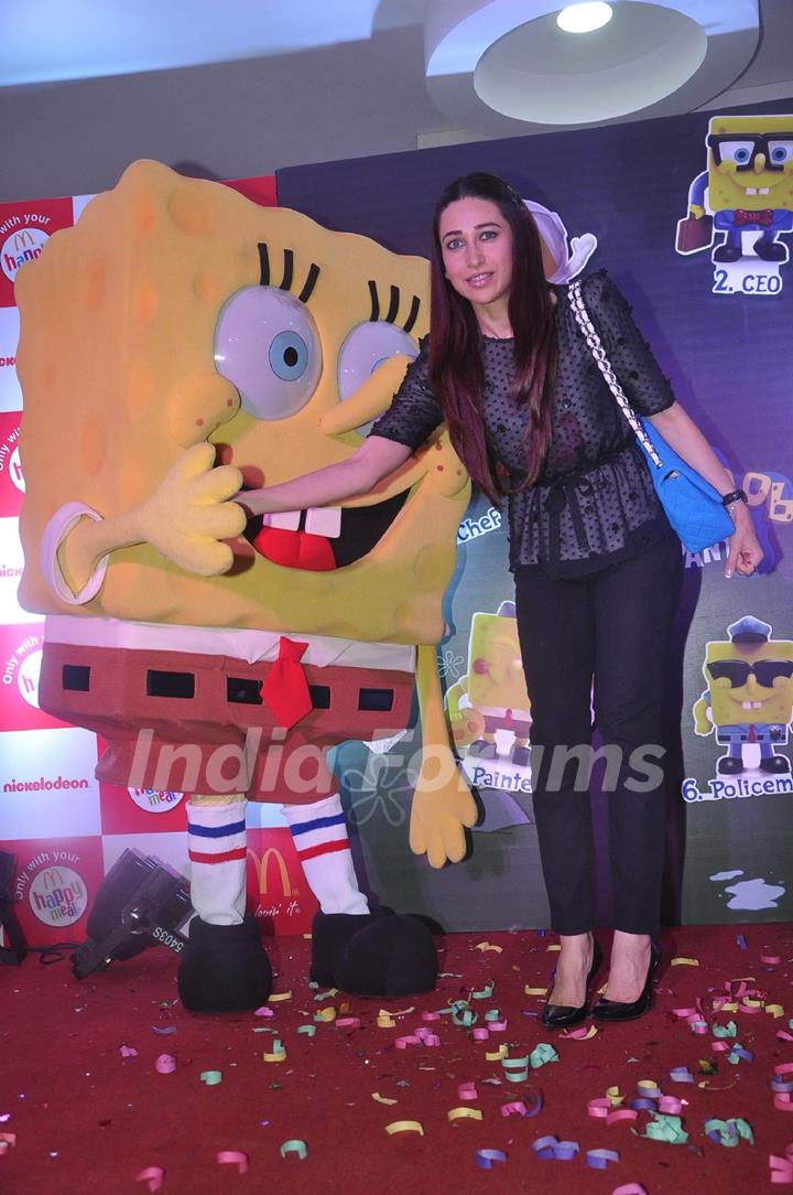 Karisma Kapoor at Nickelodeon and McDonalds SpongeBob Squarepants happy meal launch in Mumbai. .