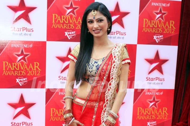 Rucha Hasabnis at the Star Parivaar awards red carpet