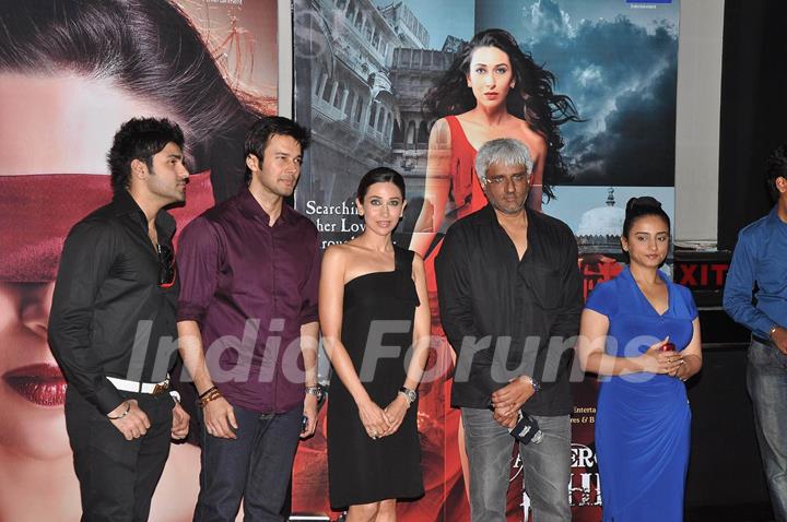 Karishma Kapoor and Divya Dutta at the first look launch of 'Dangerous Ishq' at PVR. .