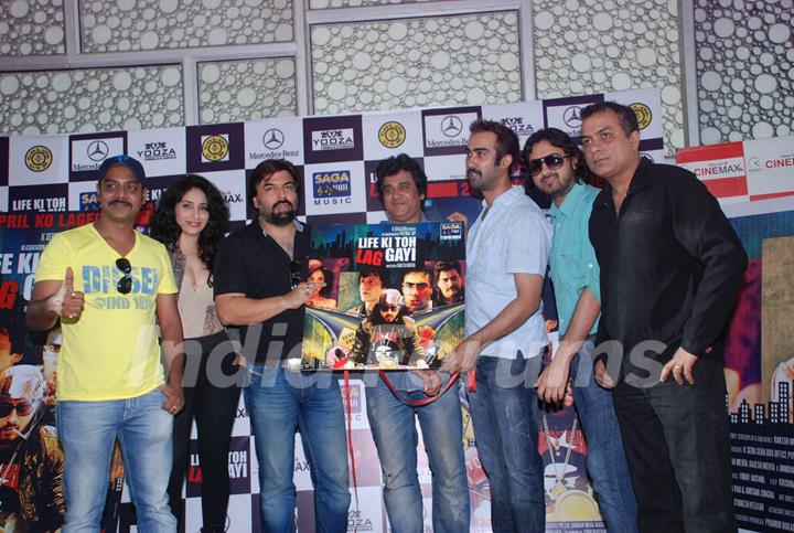 The cast of 'Life Ki Toh Lag Gayi' on the music launch of the film. .