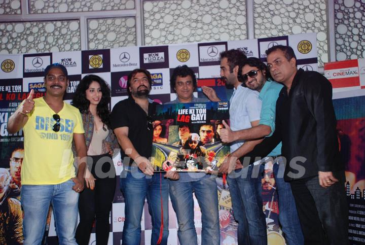 The cast of 'Life Ki Toh Lag Gayi' on the music launch of the film. .
