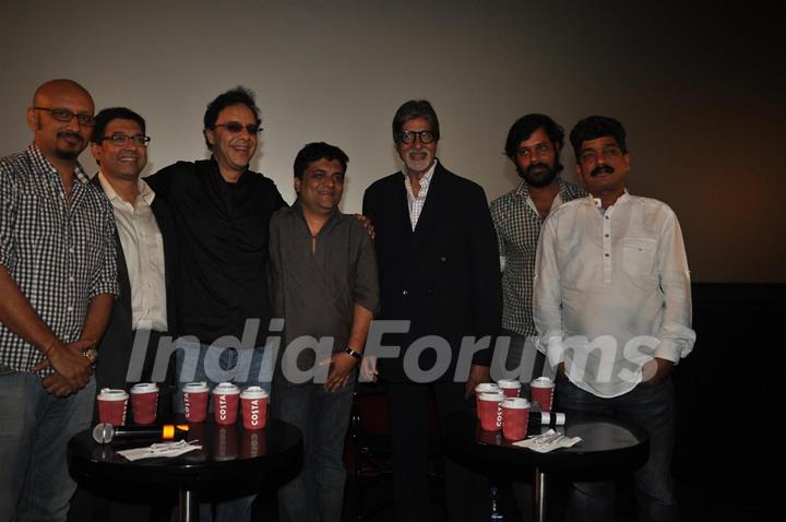 Bollywood actor Amitabh Bachchan at film Eklavya special screening for Vidhu Vinod Chopra Retrospective at PVR Cinemas in Juhu, Mumbai