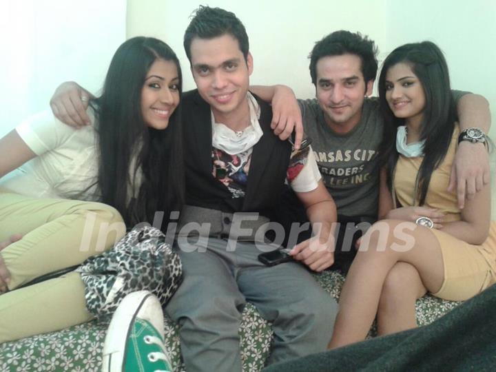 Ankita, Mark, Shritama and their friend