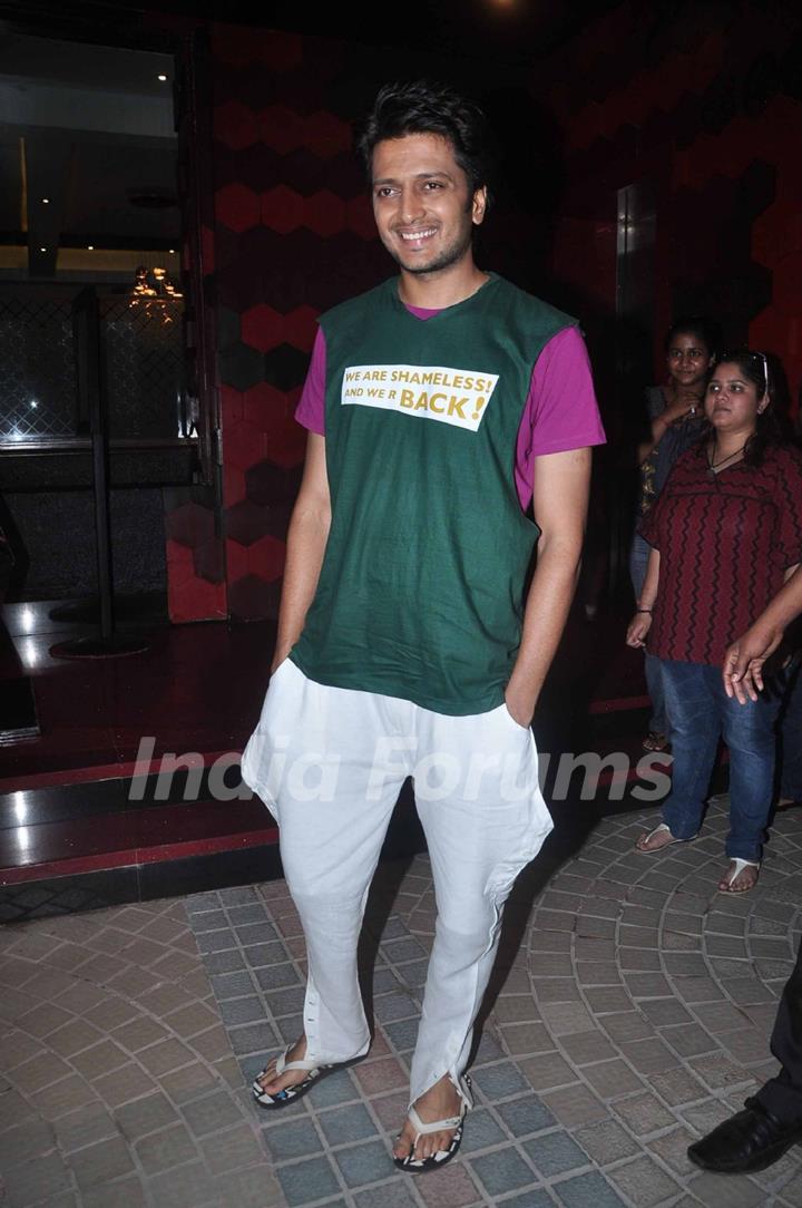 Riteish Deshmukh at &quot;Kya Super Kool Hai Hum&quot; movie's pool party