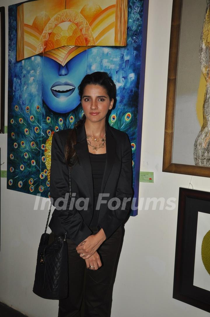 Rageshwari, Shruti Seth at Artist Punam Salecha's Lotus Art Exhibition Show at Museum Gallery in Mumbai