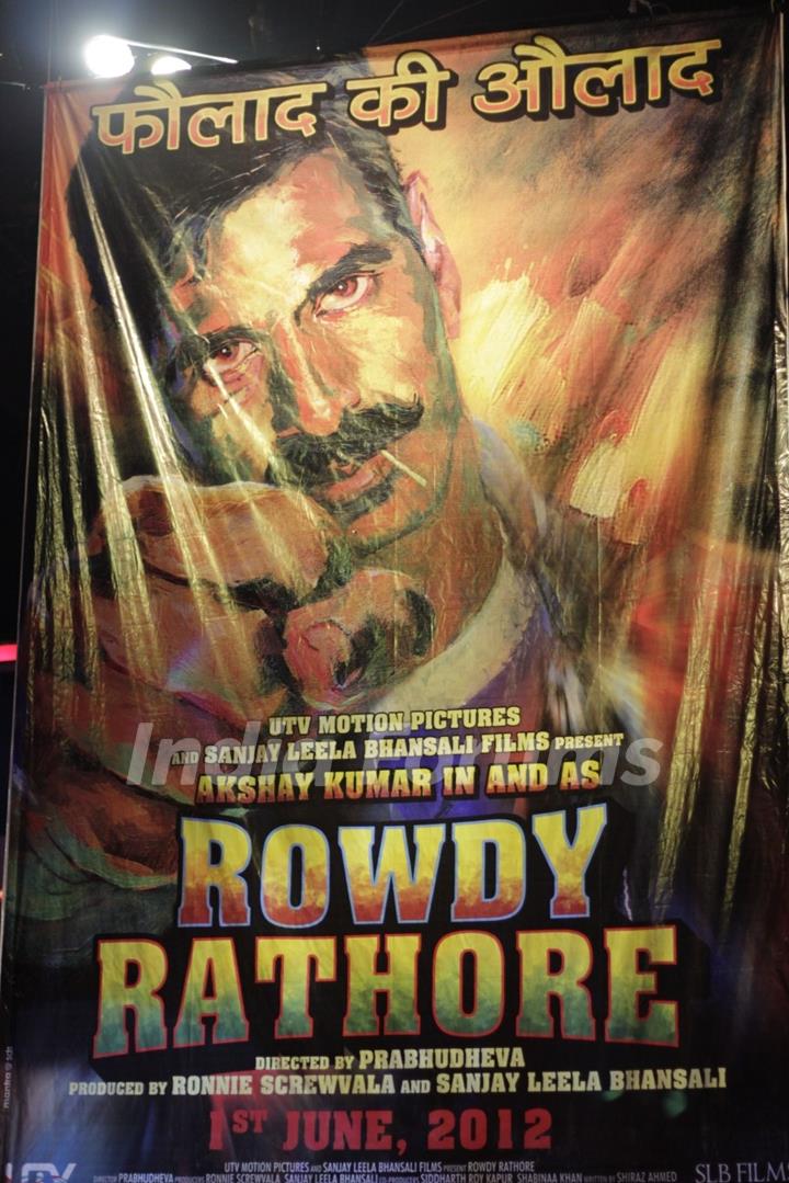 Akshay Kumar promotes Rowdy Rathore on Dance India Dance Season 3 sets at Famous Studios in Mahalaxmi, Mumbai