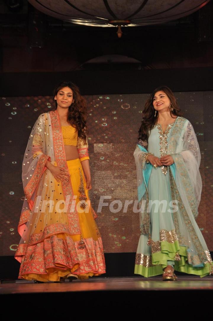 Syesha Kapoor and Alka Yagnik at Lilavati's 'Save & Empower Girl Child' show