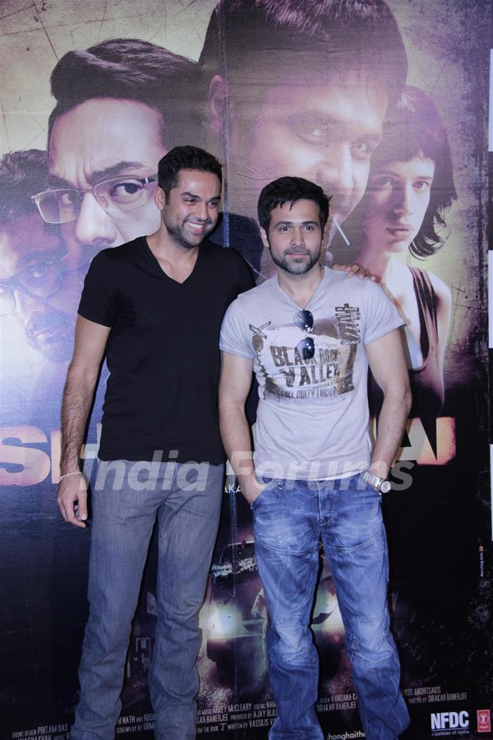 Abhay Deol and Emraan Hashmi at First look launch of 'Shanghai'