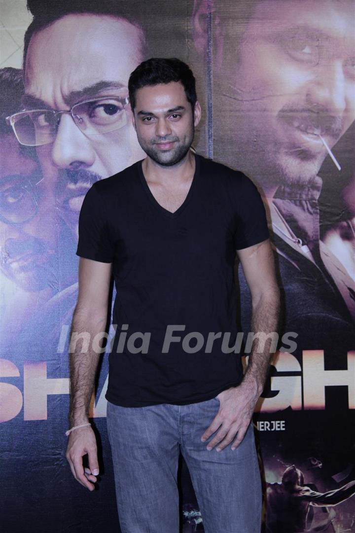 Abhay Deol at First look launch of 'Shanghai'