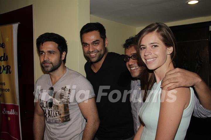 Abhay Deol, Kalki Koechlin, Dibakar Banerjee and Emraan Hashmi at First look launch of 'Shanghai'