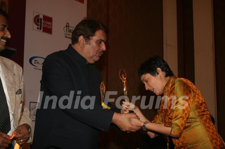 Raza Murad and Meghna Malik at Golden Achiever Awards 2012 at The Club in Andheri