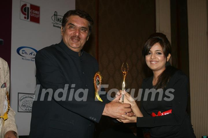 Raza Murad and Sugandha Misra at Golden Achiever Awards 2012