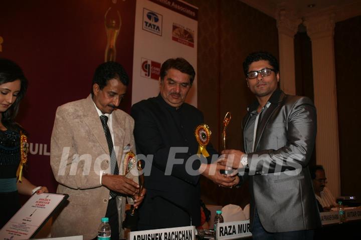 Riyaz Gangji and Raza Murad at Golden Achiever Awards 2012