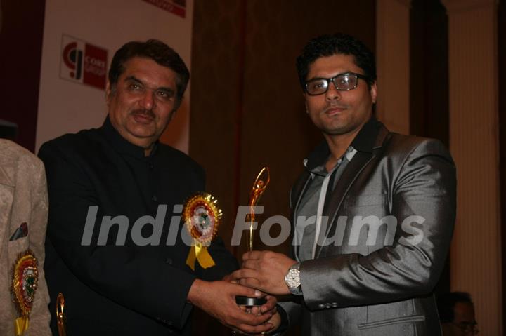 Riyaz Gangji and Raza Murad at Golden Achiever Awards 2012