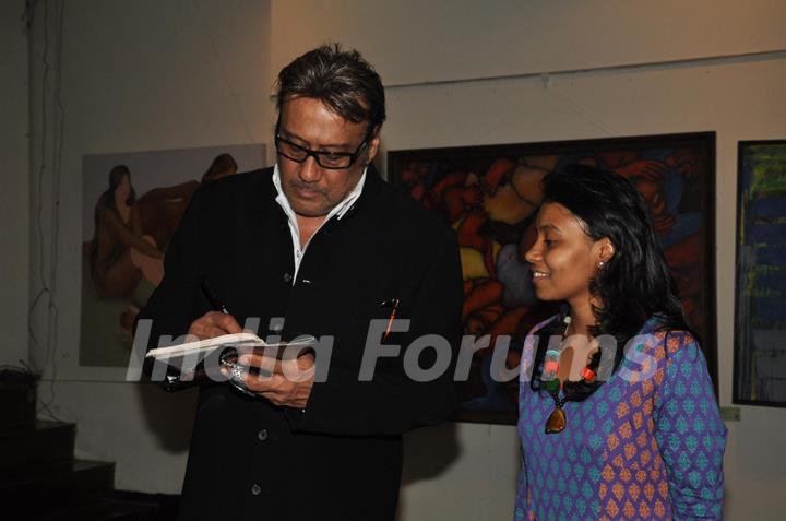 Jackie Shroff at the Lotus Art Show