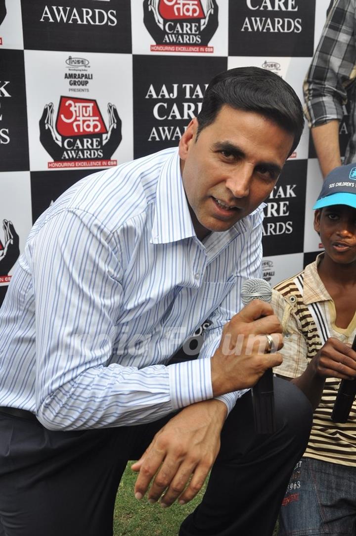 Akshay Kumar at Aajtak Care Awards Anthem Launch