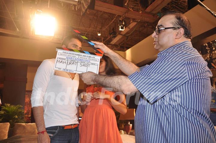 Muhurat of Film 'Ajab Gazabb Love' at Mehboob Studios. .