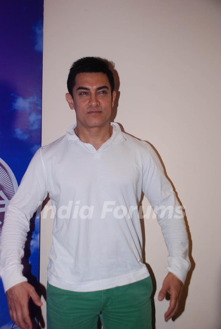 Aamir Khan at Satyamev Jayate press meet in Mumbai. .