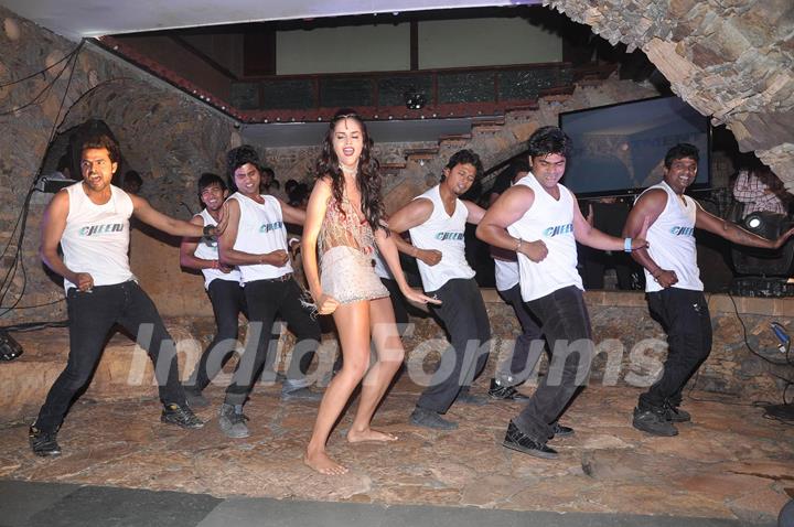 Nathalia Kaur at the launch of her sizzling item song 'Dan Dan' from RGV's Department at Kinos Cottage. .