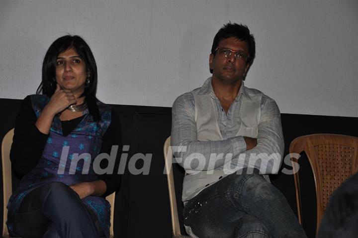 Miriam Chandy and Jaaved Jaaferi at 'The Rat Race' screening