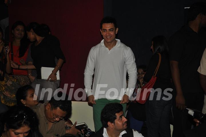 Aamir Khan during his first Television Reality Show unveiled with the song of “Satyamev Jayate&quot;