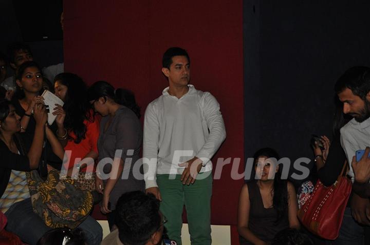 Aamir Khan during his first Television Reality Show unveiled with the song of “Satyamev Jayate&quot;