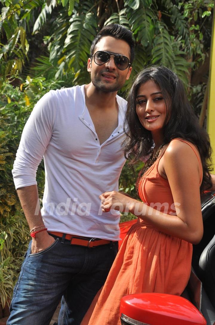 Jackky Bhagnani and Nidhi Subbaiah during the Mahurat of Movie “Ajab Gazabb Love”