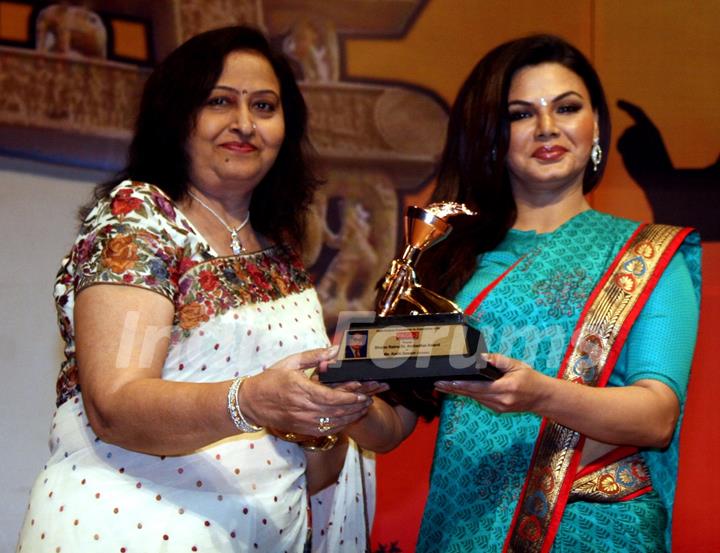 Geeta Shah and Rakhi Sawant at Dr. Ambedkar Awards