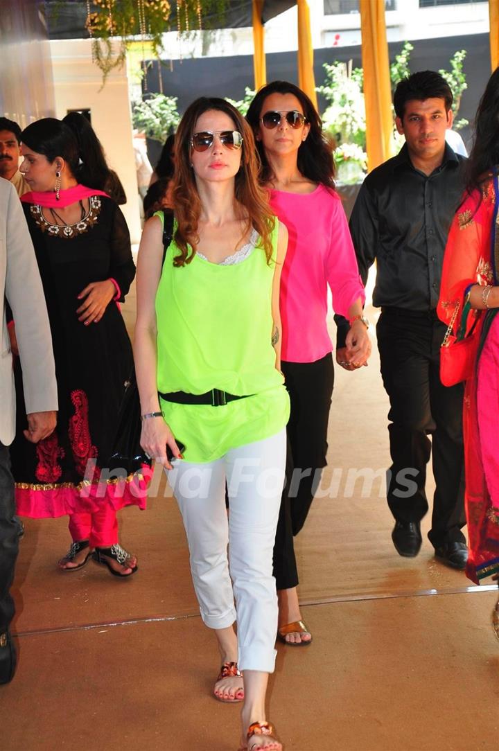 Suzzane Khan at launch of Monarch Universal corporate office at Navi Mumbai