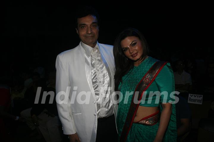 Dheeraj Kumar and Rakhi Sawant at Dadasaheb Ambedkar Awards