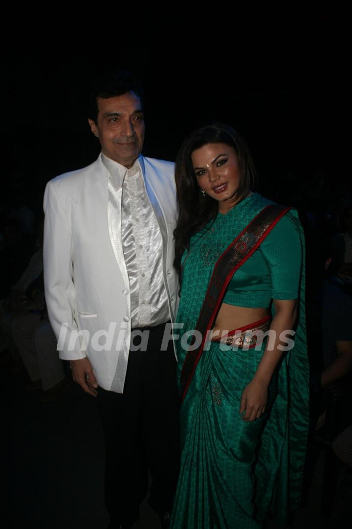 Dheeraj Kumar and Rakhi Sawant at Dadasaheb Ambedkar Awards