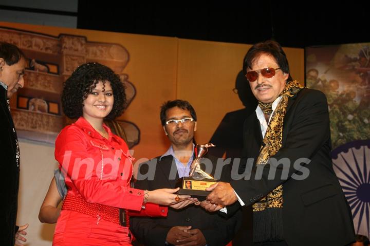 Sanjay Khan and Palak at Dadasaheb Ambedkar Awards