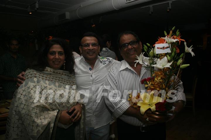 Satish Kaushik celebrated his birthday with friends at Wild Wild West in Andheri, Mumbai