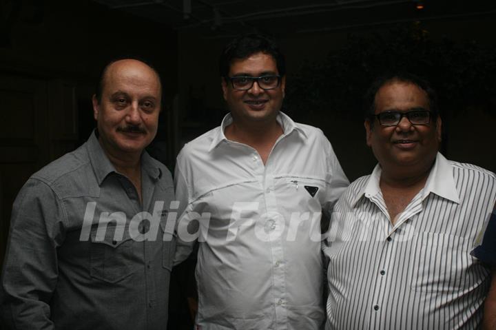 Satish Kaushik celebrated his birthday with friends at Wild Wild West in Andheri, Mumbai