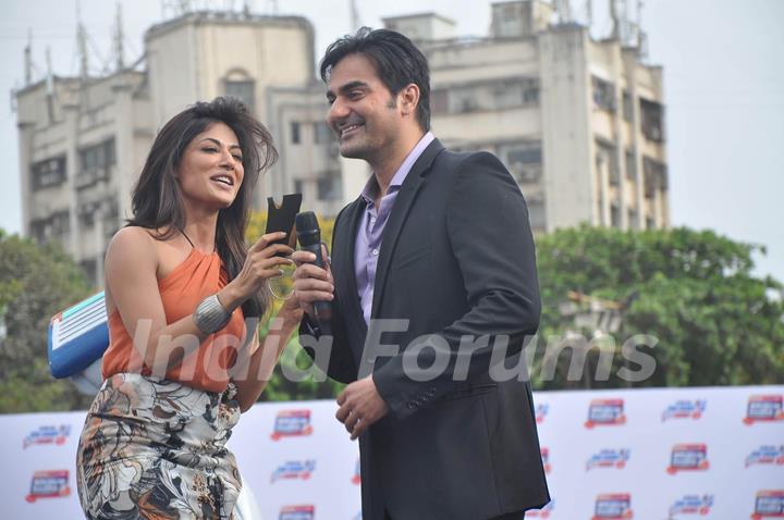 Chitrangda and Arbaaz Khan at Gillete shave event