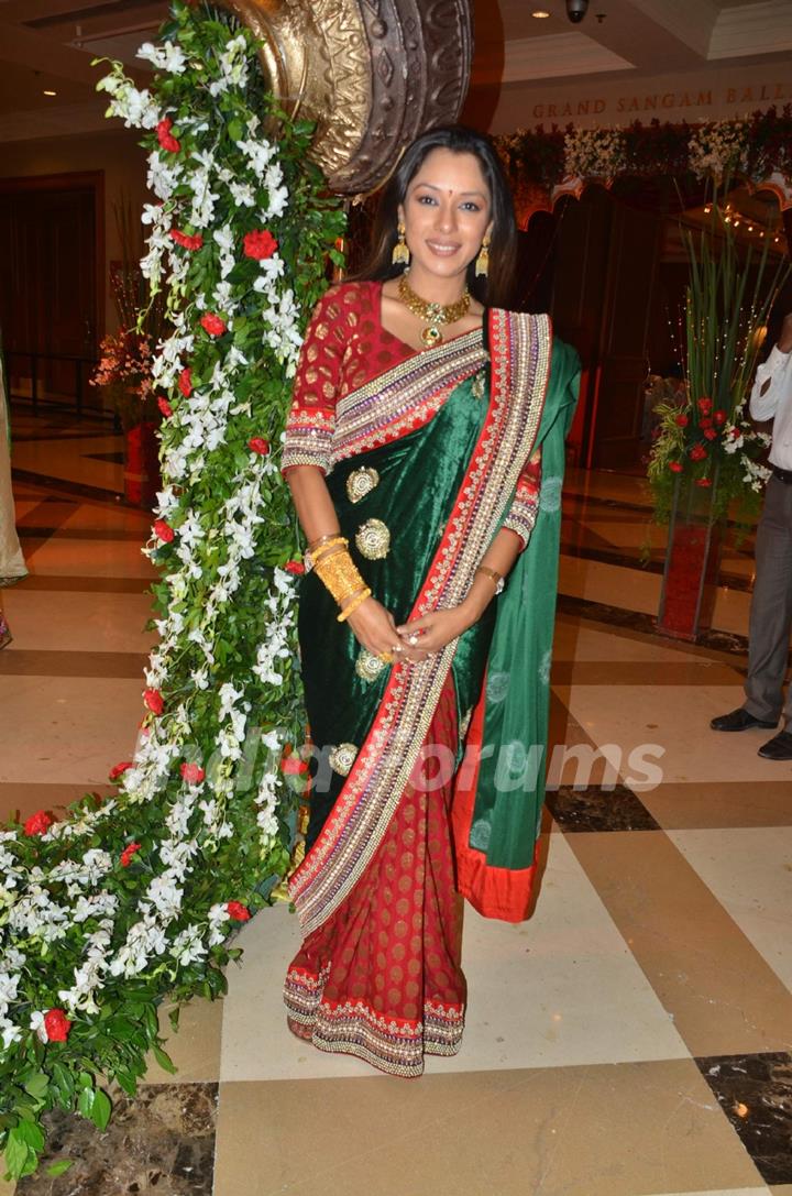 Rupali Ganguly at Bappa Lahiri and Taneesha Verma Wedding Reception