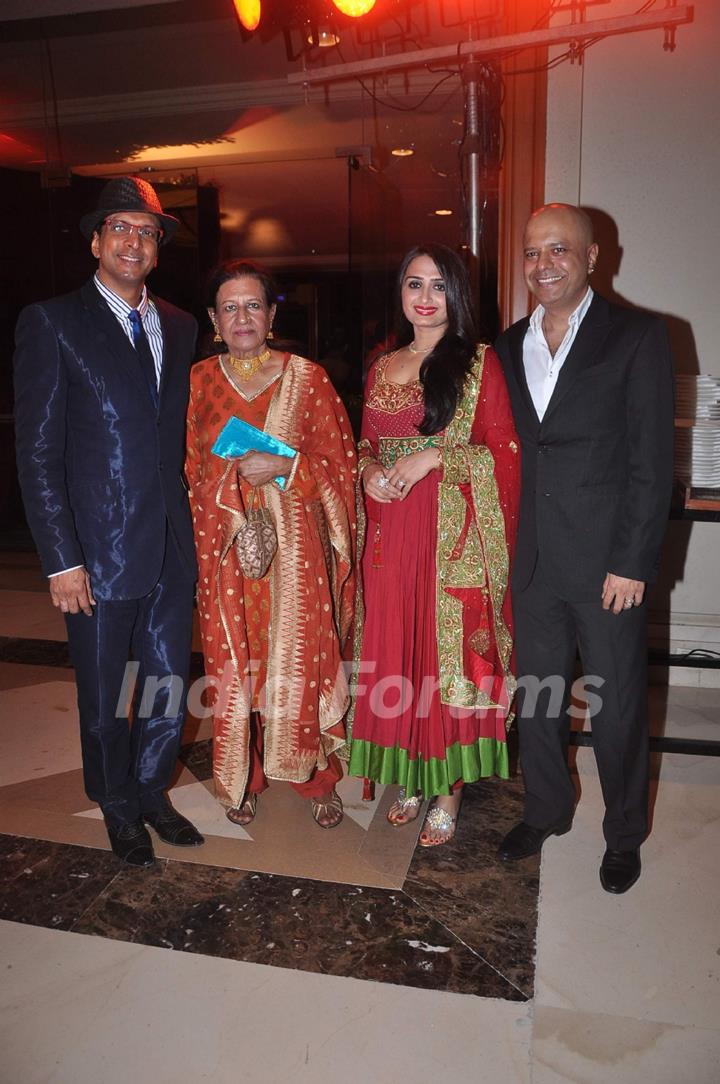 Javed Jaffrey and Naved Jaffrey at Bappa Lahiri and Taneesha Verma Wedding Reception