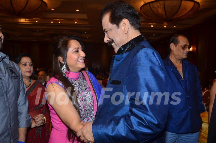 Jaya Prada and Subroto Roy at Bappa Lahiri and Taneesha Verma Wedding Reception