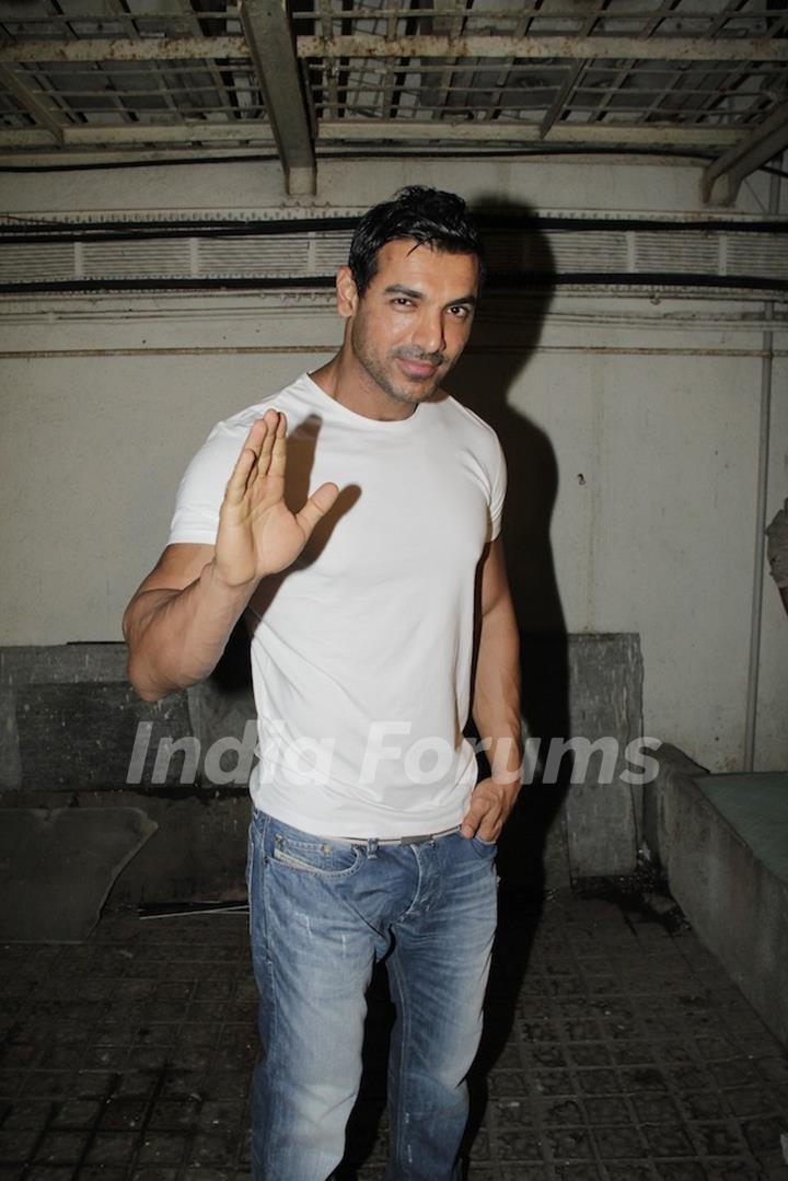 John Abraham at Vicky Donor special screening hosted by John Abraham at PVR