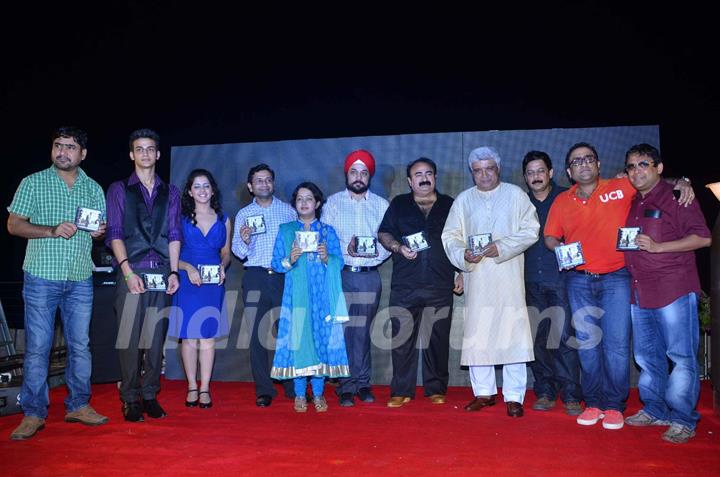 Javed Akhtar at the music launch of film 'Yeh Khula Aasmaan' at Ramada. .