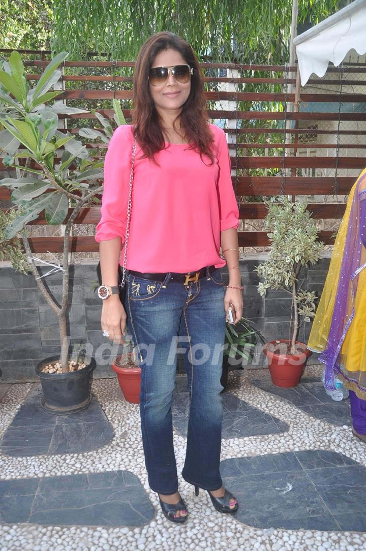 Neelam Roy at Bhagyashree's collection launch in Juhu, Mumbai