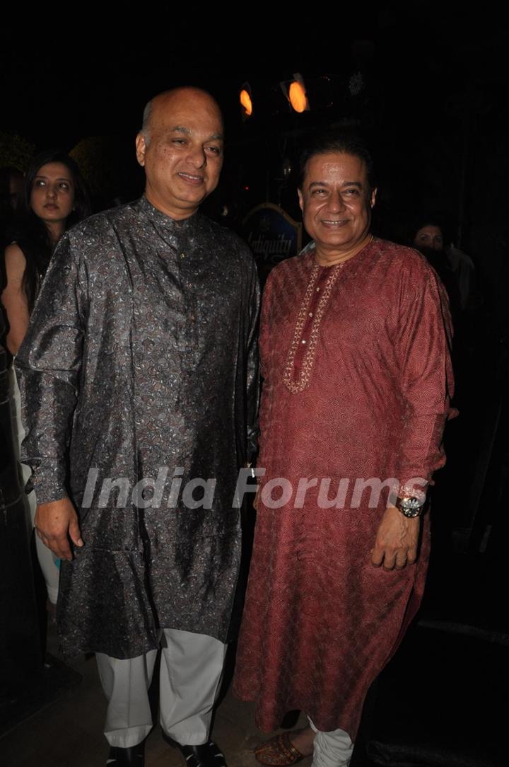 Anup Jalota at Launch of Bhupinder-Mitali Singh-Gulzar's album 'Aksar'