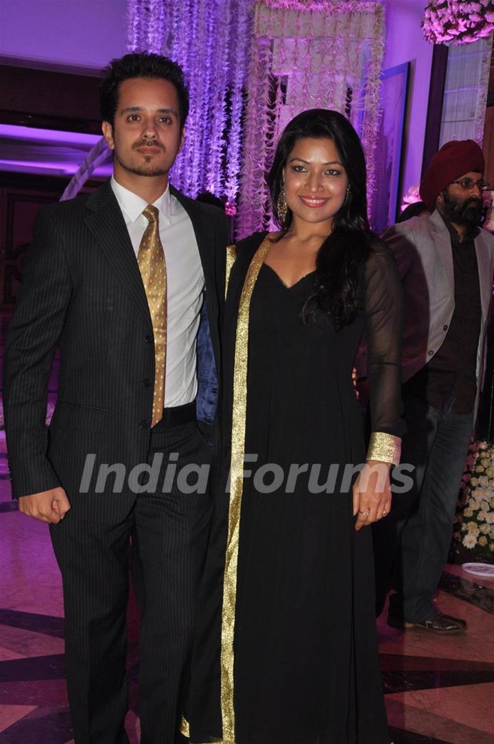 Raghav Sachar and Amita Phatak at Sunidhi Chauhan and Hitesh Sonik Wedding Reception Ceremony