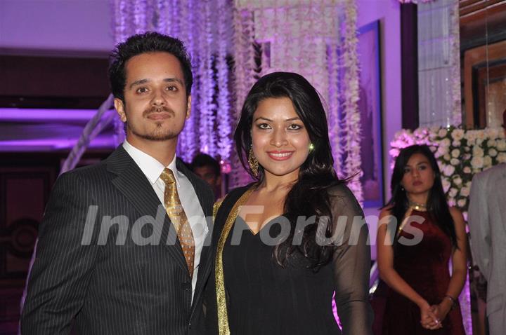 Raghav Sachar and Amita Phatak at Sunidhi Chauhan and Hitesh Sonik Wedding Reception Ceremony