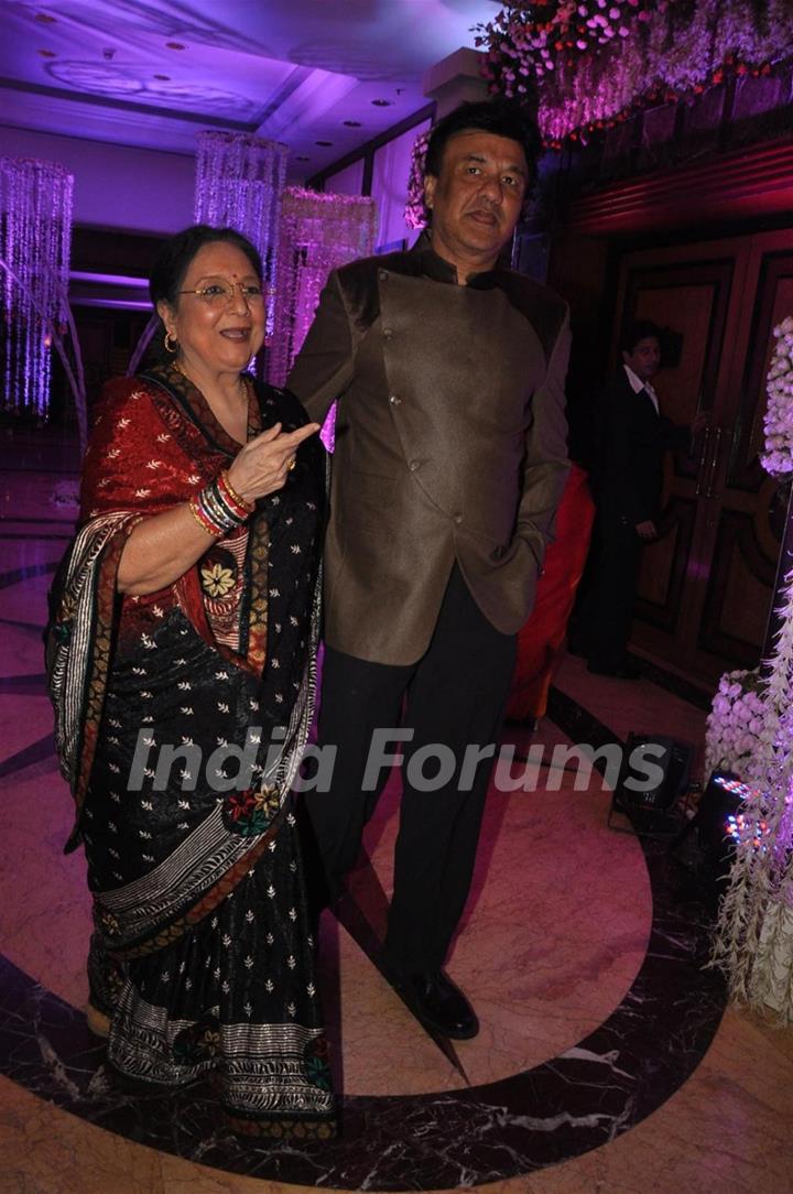 Tabassum and Anu Malik at Sunidhi Chauhan and Hitesh Sonik Wedding Reception Ceremony