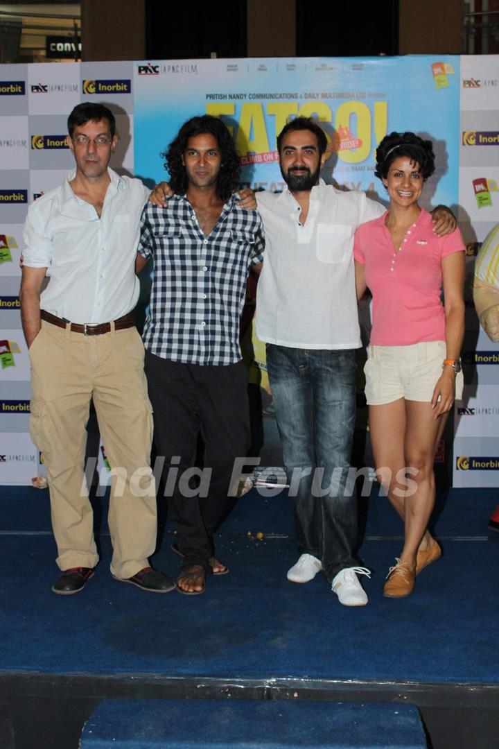 Rajat Kapoor, Purab Kohli, Ranvir Shorey and Gul Panag at Fatso film promotions at Inorbit Mall