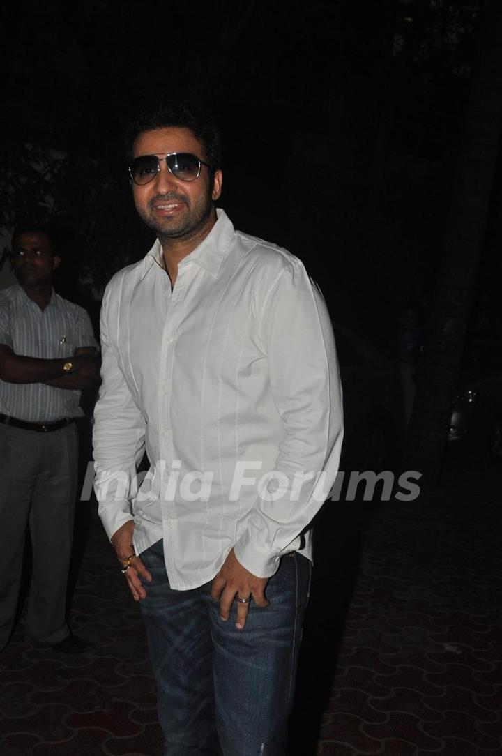 Raj Kundra at Shilpa Shetty Baby Shower function