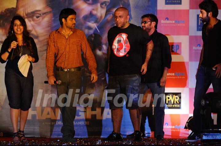 Vishal Dadlani, Dibakar Banerjee, Shekhar Ravjiani, Emraan Hashmi at Sanghai Music Launch