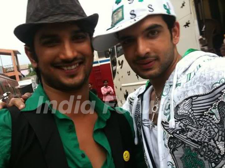 Sushant Singh Rajput, Karan Kundra, On The Sets Of Zara Nachake Dikha