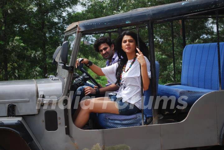 Jennifer Winget shooting for a movie